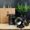 Latas de Té Vintage Caja de Hierro Metal Pequeña Verde Naranja Té Verde Té Negro Hojalata Almacenamiento Latas de Té Latas Selladas Grande Hogar