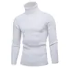 Comércio Exterior Europeu e Americano Transfronteiriço AliExpress Malhas Masculinas Outono e Inverno Novo Gola Alta Cor Jovem Camisa Base Suéter para Homens