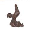 Adornos de escritorio para oficina con forma de gallo Dagitario de la Gran Muralla de latón forjado vintage de Hongda
