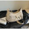 Bolso de Hombro Media Luna de Moda para Mujer 2024 Primavera Nuevo de Alta Gama Elegante a la Moda Bolso Bandolera de Hombro
