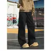 Pantalones cargo de paracaidista plisados estilo japonés para hombre, nuevo modelo de primavera y otoño, bolsillos grandes, pantalones casuales holgados de tendencia retro de alta calle