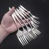 Cuchillo y Tenedor para Tripas de Pescado de Acero Inoxidable, Cuchillo y Tenedor para Bistec, Cuchara de Mesa, Cuchara y Tenedor de Postre de Hotel, Cuchara y Tenedor para Servir, Gama Completa de Vajilla Occidental