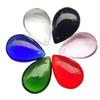 Colgante de Joyería de Cristal Artificial Colorido en Forma de Gota de Agua Collar de Gota de Agua Mediano Grande Material de Letras Planas Accesorios de Joyería