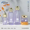 Materiais de Embalagem para Produtos de Skincare em Estoque: Frascos de Essência 100ml 120ml, Frascos de Vidro com Spray de Pressão, Potes para Creme Facial 30g