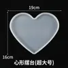 Proveedores de fabricantes pegamento de cristal tamaño de mesa pequeño ovalado amor rectangular redondo mesa taza de té base molde de silicona