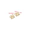 Hebilla de collar en forma de W y S de acero inoxidable chapada en oro de 18 quilates, gancho para joyería DIY, accesorios para hacer collares, venta al por mayor transfronteriza