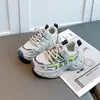 Estilo Coreano Unissex Infantil Retrô Sola Grossa Sapatos de Pai 2026 Novo Malha Respirável Leve Tendência Casual Sapatos Esportivos