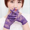 Guantes cortos de ciclismo para mujer, de verano, negros, transpirables, sexys, con encaje y protección solar, venta al por mayor de fábrica