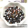 Pedrería de color SS30 de fondo plano 6.5 mm redonda de color mixto para decoración de uñas, decoración de fundas de teléfono, kit de material DIY, cadena de hierro