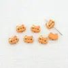 Gatito Lindo Cuentas Aleación Cabeza de Gatito Crema Agujero Recto Cuentas Hecho a Mano DIY Joyería Pulsera Bolso Colgante Accesorios