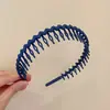 Diadema negra con dientes para lavarse la cara, nuevo modelo 2026 para mujer, diadema de corona alta para uso diario, pinza para el pelo