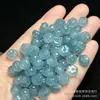 Cuentas de calabaza azul marino 10x6 mm cuentas de flor de ciruelo cuentas sueltas venta al por mayor diy joyería de jade collar pulsera cuentas espaciadoras de jade