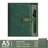 Set de regalo de caja para cuaderno personalizado, cuaderno, bolígrafo, unidad USB con grabado, se puede imprimir con logo, regalos promocionales corporativos personalizados