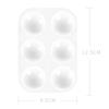 Paleta de aquarela 6 cavidades plástico retangular paleta multiuso prato de paleta de arte Paleta infantil diy