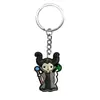Serie de Halloween Más Vendida Transfronteriza Dibujo Animado Goma Suave de PVC Llavero de Metal Colgante para Bolso Accesorio Decorativo Pequeño DIY
