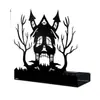 Nuevo Halloween transfronterizo metal forjado hierro forjado decoración del hogar portavelas lámpara de vela hogar adorno creativo