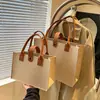 Bolsa Feminina Estilo Original Ins Grande Capacidade Ombro Único Nova Cor Sólida Versátil Feltro de Mão Bolsa de Presente