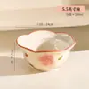 Adorable Vajilla de Cerámica con Relieve Bajo Esmalte para Uso Doméstico: Tazones, Platos, Platos hondos, Tazones para fideos instantáneos, Tazones de doble asa, Tazones para arroz, Juego de tazón y plato