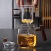 Bule de Vidro Escritório Doméstico Conjunto de Chá Resistente a Altas Temperaturas Espessado Alto Borossilicato Separação de Água e Chá Conjunto de Chá Conjunto de Xícaras de Chá