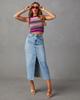 Comércio exterior transfronteiriço Sexy Spice Girl Saia A-shaped Split Slimming Denim Saia Primavera/Verão 2024