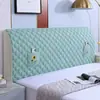 Funda elástica universal de color liso para cabecero todo incluido, funda suave para cojín de cabecero, funda protectora a prueba de polvo, cojín suave para dormitorio