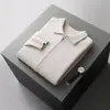 Cárdigan 100% Lana Pura Otoño e Invierno Cárdigan de Punto para Hombre Nueva Tendencia de Ropa Exterior Holgada Solapa Engrosada Chaqueta de Talla Grande