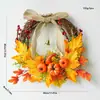 Novas Decorações de Ação de Graças, Guirlandas de Halloween, Enfeites Pendentes em Cores de Outono, Folhas de Bordo, Pinhas, Adereços de Abóbora, Decorações de Cipó, Amazon