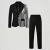 Conjunto Formal de Terno para Crianças Médias e Grandes Meninos Blazer de Lantejoulas Calça Longa Conjunto de Duas Peças Fantasia de Performance Infantil Fantasia de Apresentador