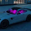 Luces Ambientales LED Automotrices Transfronterizas, Uno a Dos, Uno a Cuatro Luces de Atmósfera de Piso de un Solo Color, Luces de Decoración para Coche