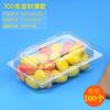 100 Caixas Plásticas Transparentes Descartáveis para Frutas com Tampas para Conservar Frutas, Legumes, Morangos, Bandejas de Embalagem, Velas