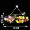 Decoração de Festa de Halloween Placa de Luz LED Abóbora Morcego Pendurado na Porta Festival dos Fantasmas Arranjo de Cena Pingente Pendurado Luz de Ambiente