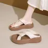 Zapatos de mujer para verano de comercio exterior transfronterizo, sandalias de suela gruesa estilo hada para combinar con faldas, sandalias de plataforma súper populares para mujer, estilo playero