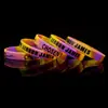 Pulseira de silicone esportiva de basquete cor luminosa pulseira de pulso de futebol pulseira Kobe Curry James Durant