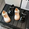 Zapatos de piel para niña, zapatos de princesa, zapatos elegantes de cintura de cerdo, mocasines de primavera y otoño, zapatos infantiles 2026, zapatos de baile de actuación, negros