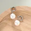 Moda Coreana Nueva Pendientes Simples Diseño de Nicho Pendientes Exquisitos Elegantes Lujo Ligero Pendientes Elegantes de Perla