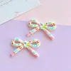Laços Coloridos de Bolinhas Acessórios DIY Grampos de Cabelo Feitos à Mão Acessórios de Cabeça Capas para Celular Adesivos para Copo de Água Materiais para Sapatos de Brinquedo