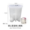 Molde transfronteiriço novo 3D 3D DIY de resina epóxi Barba Papai Noel Aromaterapia Gesso Vela