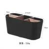 Caja de almacenamiento compartmentalizada de escritorio de bambú y madera, patentada en Europa, en stock, transfronteriza, para papelería de oficina, artículos varios y controles remotos