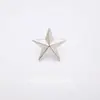 Producción de Insignia Metálica de Estrella de Cinco Puntas, Insignia Pequeña, Insignia para Sombrero, Estrella de Servicio para Empleados, Broche, Insignia de Estrella, Regalos en Stock
