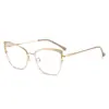 G95-243 Hastes de Óculos da Moda Personalizadas, Venda Quente Transfronteiriça, Incrustadas com Diamantes, Compatíveis com Lentes de Grau e Sem Grau, Armações Artísticas Gatinho