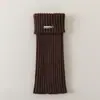 Conjuntos de Meias Empilhadas com Etiqueta de Metal para Mulheres, Outono e Inverno, Cor Sólida, Antiderrapante, Tamanho Único, Feito à Máquina, Fábrica Pode Acelerar, Meias da Moda, Costura Dupla