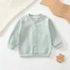 Casaco de Bebê Primavera e Outono Infantil Estilo Fino Roupa Exterior Classe A Meninos e Meninas Cardigan Tops para Crianças Roupas de Outono para Bebê