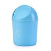 Cubo de basura creativo de tamaño pequeño para escritorio, cocina, sala de estar, abatible, almacenamiento de artículos diversos, mini cubo de plástico, diseño impreso
