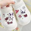 Accesorios de Oso de Dibujos Animados Parches Acrílicos DIY Decoraciones para Zapatos de Madera Flor para Zapatos Materiales Pinzas para el Cabello Broches Accesorios