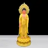 Estatuas de mármol blanco de los Tres Santos Occidentales: Estatuas de pie de Buda Amitabha, Guanyin y Bodhisattva Mahasthamaprapta para adoración y decoración del hogar