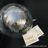 Tamanho pequeno 10 Polegadas Bola Bobo Adesivo Transparente Balão Adesivo Tanabata Dia dos Namorados AMOR Eu Te Amo Adesivo Decorativo