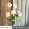Rosa Rizada de Rama Alta de 6 Cabezas, Rosa Montaña Nevada, Accesorios para Fotografía de Bodas, Flores Artificiales, Arreglo Floral de Techo de Escenario, Flores de Seda