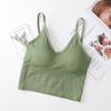 Sujetador tipo chaleco para niña, versión grande en forma de U extendida, con tirantes sin costuras en la espalda, ropa interior exterior para mujer