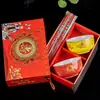 Tazón de cumpleaños centenario rojo caja de regalo de agradecimiento para hombre mayor cumpleaños centenario Tazón regalo letras vajilla