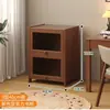 Estantería de almacenamiento, librero de pie, gabinete de almacenamiento integrado de pared, gabinete doméstico de madera maciza con puertas, vitrina a prueba de polvo